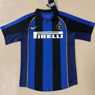 Inter Milan Retro Home Soccer Jerseys Mens 2001-2002