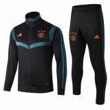 2019-2020 Ajax Jacket + Pants Training Suit High Neck Black