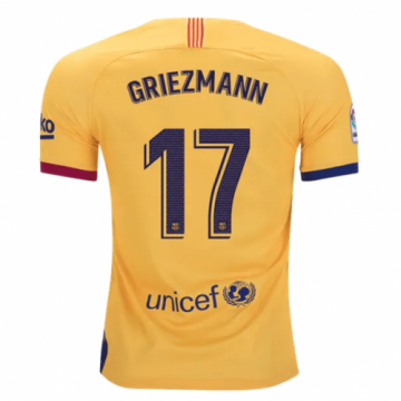 2019-2020 Barcelona Away Soccer Jersey Shirt GRIEZMANN #17