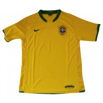 Brazil Retro Home Soccer Jerseys Mens 2006