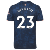 DAVID LUIZ #23 Arsenal Third Soccer Jerseys Mens 2020/21(League Font)