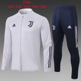 Kids Manchester United Jacket + Pants Training Suit White 2020/21