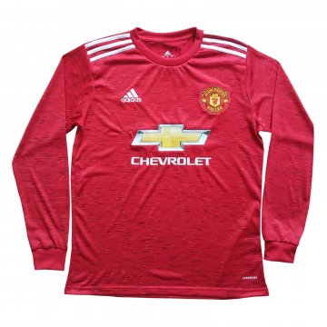 Manchester United Home Soccer Jersey Long Sleeve 2020/21