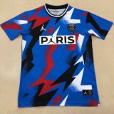PSG Training Flying Blue Camouflage Soccer Jersey 2020/21