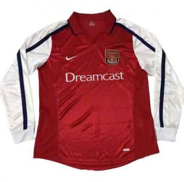 Arsenal Retro Home Long Sleeve Soccer Jerseys Mens 2000
