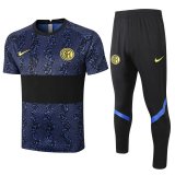 Inter Milan Short Training Suit Blue +Long Pants Black 2020/21