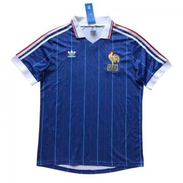 France Retro Home Soccer Jerseys Mens 1982