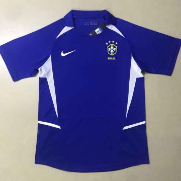 Brazil Retro Away Soccer Jerseys Mens 2002