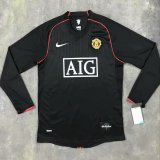 Manchester United Away Retro Soccer Jersey Long Sleeve Mens 2007-08