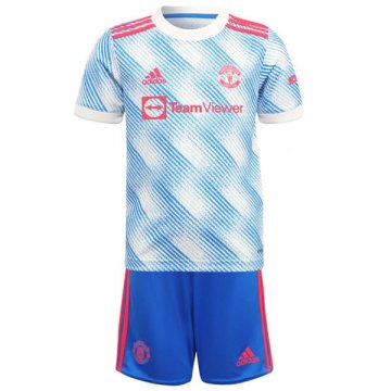Kids 2021-2022 Manchester United Away Soccer Kit