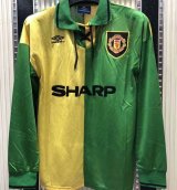 Manchester United Away Retro Jersey Long Sleeve Men 1992-1994