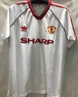 Manchester United Retro Away White Soccer Soccer Jerseys Mens 1988-1990