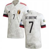 2021 Belgium DE BRUYNE #7 Away Soccer Jersey