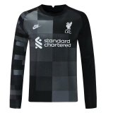 2021-2022 Liverpool GoalKeeper Black Long Sleeve Soccer Jersey