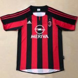 AC Milan Retro Home Soccer Jerseys Mens 2003-2004