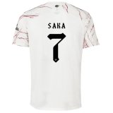 SAKA #7 Arsenal Away Soccer Jerseys Mens 2020/21(UEFA Font)