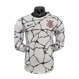 2021-2022 SC Corinthians Player Version Home Long Sleeve Jersey
