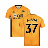 2019-2020 Wolverhampton Wanderers Adama Traore #37 Home Soccer Jersey