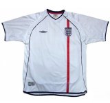 Retro 2002 England Home White Soccer Jersey