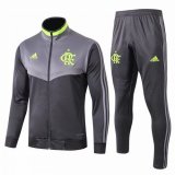 2019-2020 Flamengo Jacket + Pants Training Suit Light Grey