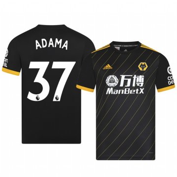 2019-2020 Wolverhampton Wanderers Adama Traore #37 Away Soccer Jersey