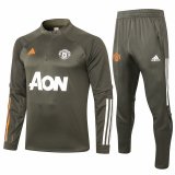 Manchester United Training Suit Olive Green 2020/21