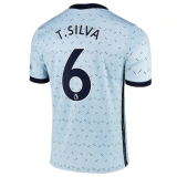 T.SILVA #6 Chelsea Away Soccer Jersey 2020/21 (League Font)