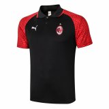 AC Milan Polo Shirt Black 2020/21