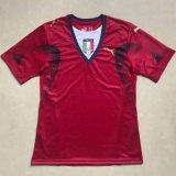 Italy Retro Goalie Red Soccer Jerseys Mens 2006