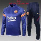 Kids Barcelona Training Suit Blue 2020/21