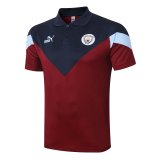 Manchester City Polo Shirt Burgundy 2020/21
