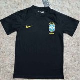 Brazil Training Soccer Jersey Black 2020/21