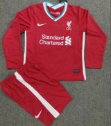 Liverpool Home Soccer Jerseys Kit Kids Long Sleeve 2020/21