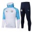 2021-2022 Manchester City Hoodie Jacket + Pants Training Suit White